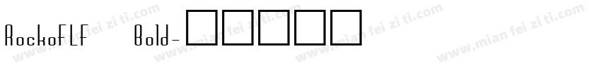 RockoFLF Bold字体转换